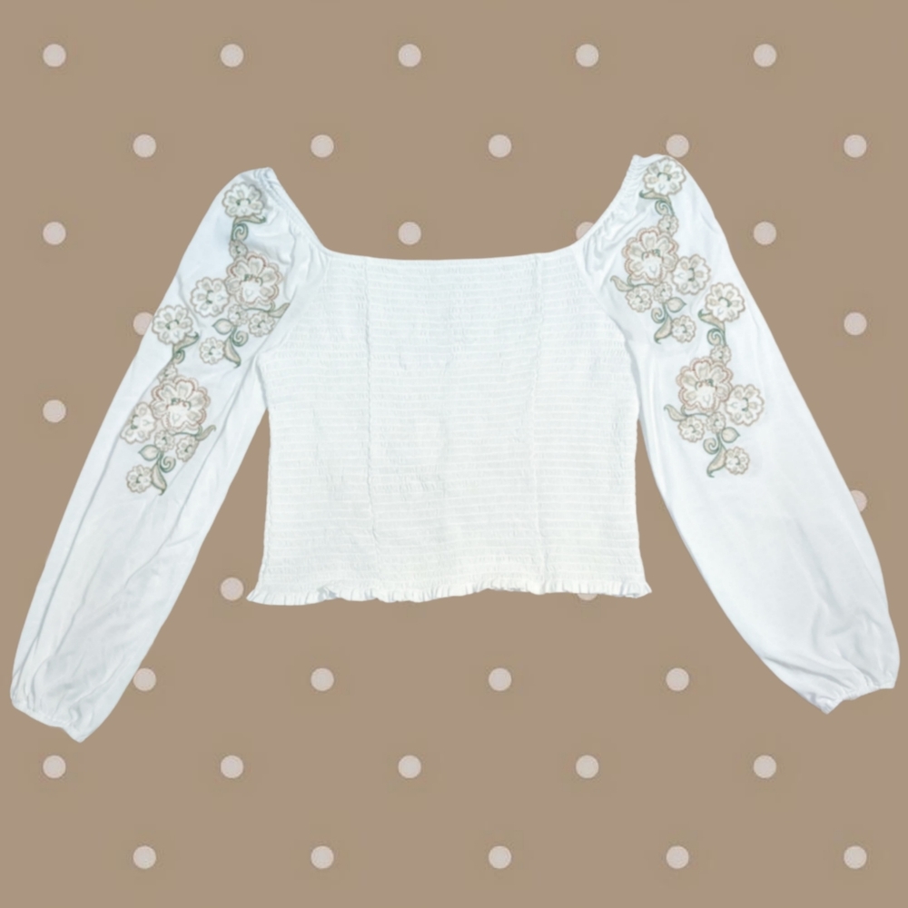 ๐ NWOT Lucky Brand Boho Embroidered Blouse ๐ - Picture 6 of 12